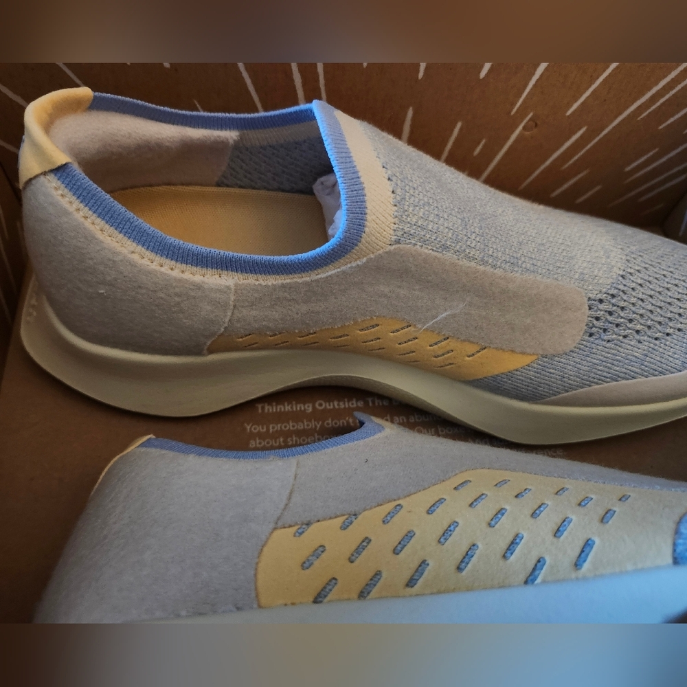 NEW ALLBIRDS Women's Tree Dasher Relay In Blonde Breezy Blue Pastel 10 - Picture 7 of 9